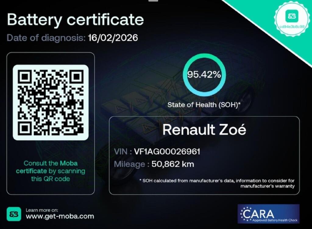 Renault Zoe Intens 80 kW R110 Batería 50kWh