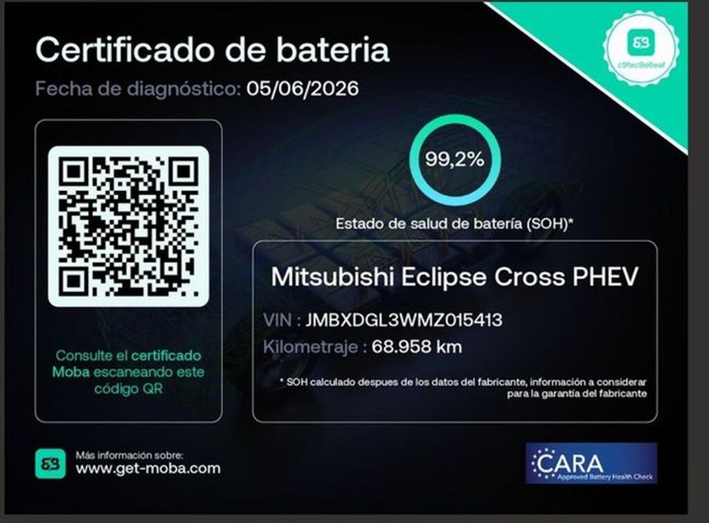 Mitsubishi Eclipse Cross 2.4 PHEV Kaiteki Auto 4WD Segunda mano